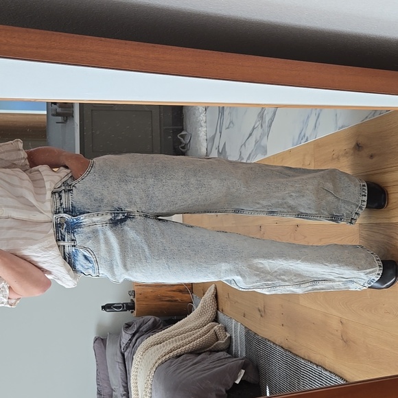 Sézane Le Crop Blue Edge Jeans | French Girl Style I VGUC, size 36 4US - Picture 9 of 13